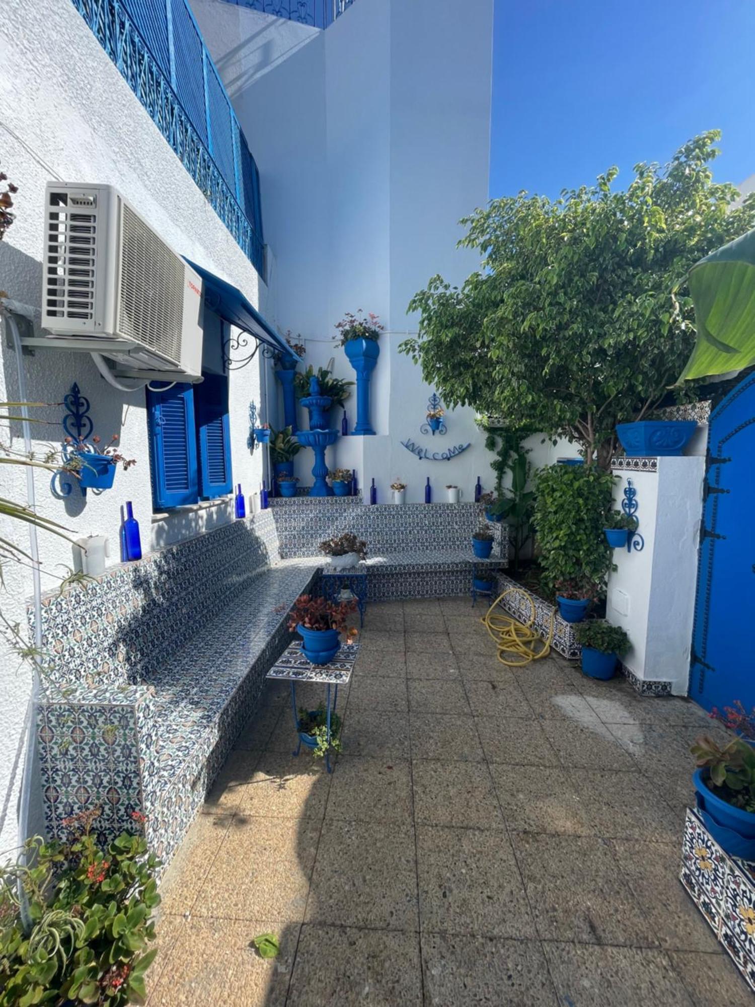 The Blue And White Perle Villa ซิดิโบซาอิด ภายนอก รูปภาพ